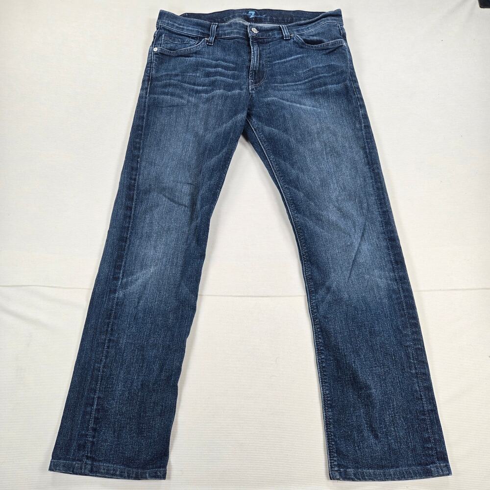 7 For All Mankind Slimmy Slim Straight Stretch Jeans Men's Size 33